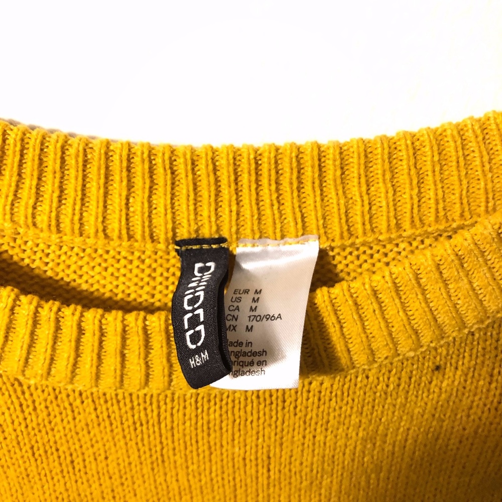 H&M Mustard Knit Sweater